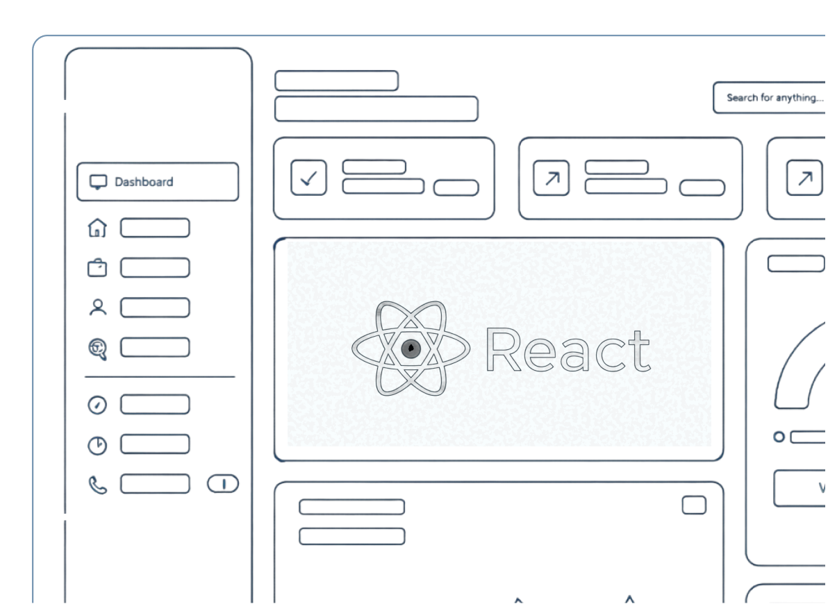 React-based sales dashboard UI